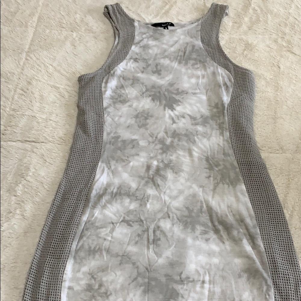Hurley mini dress grey and white